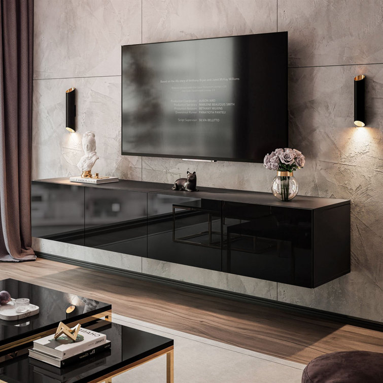 Wade Logan Alixton Floating TV Stand for TVs up to 88" & Reviews